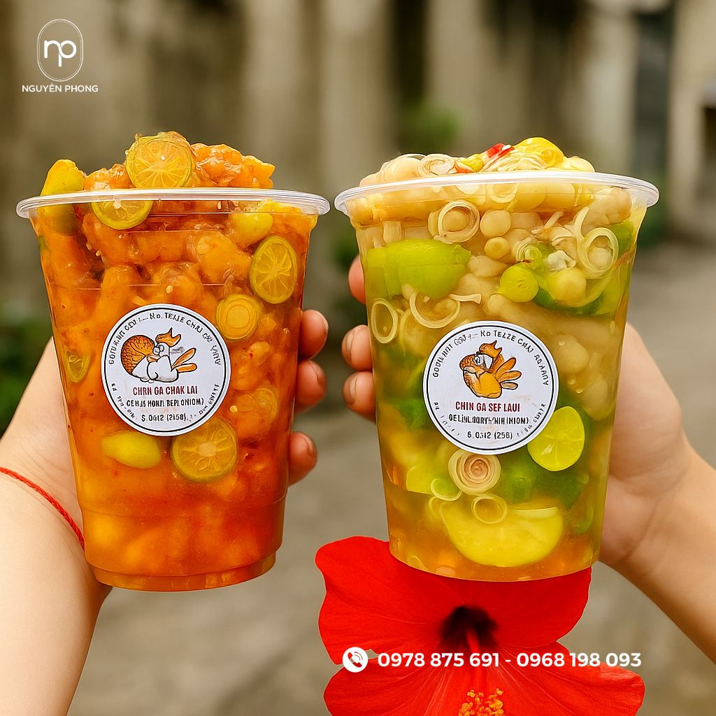 Tem nhãn dán chân gà đẹp